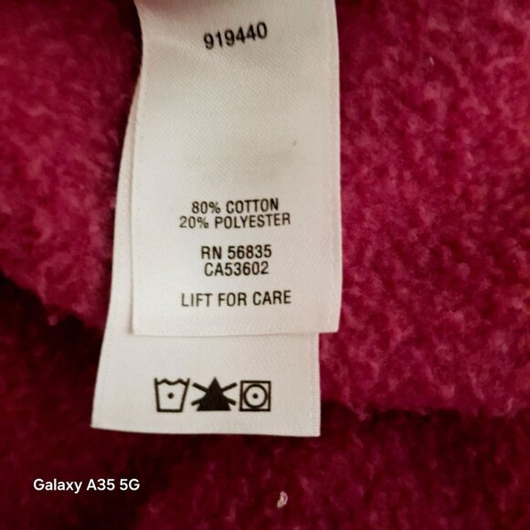 Cabelas  Pink  Hoodie With Camo Hood Liner Graphic Print Pullover Size S - Picture 6 of 8